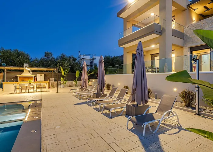 Chris With Private Ecologic Pool And Kid's Playground! Apartament Chania (Crete)