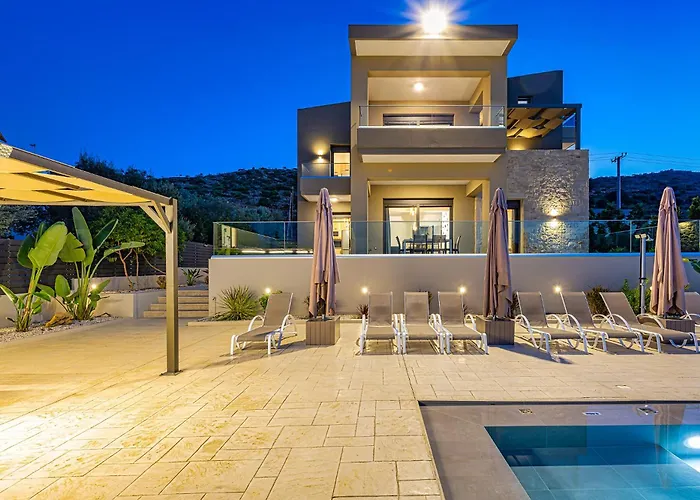 Chris With Private Ecologic Pool And Kid's Playground! Apartament Chania (Crete)